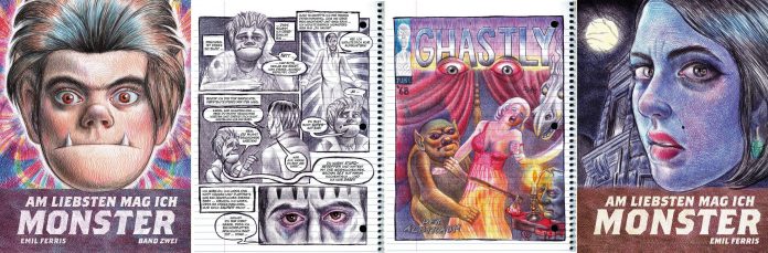 4er Beide Teile von Emil Ferris‘ mehrfach ausgezeichnetem Meisterwerk liegen von Panini nun auf Deutsch vor.