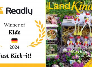 „Readly Top Title-Award“ für Just Kick-it! und LandKind. Zwei Panini-Magazine gehören zu den erfolgreichsten Digital-Publikationen des Jahres 2024.