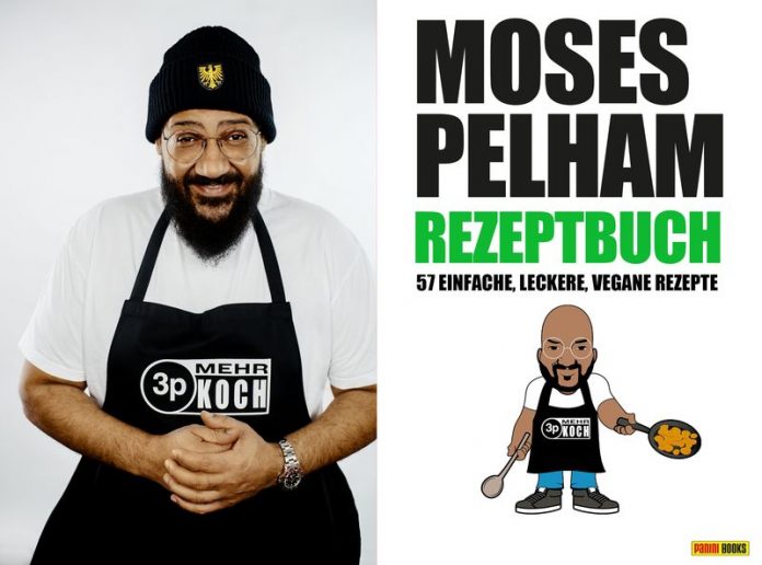 Der Rapper Moses Pelham lebt vegan und teilt in dem Buch seine Lieblingsrezepte – ganz nebenbei gewährt er dabei sehr persönliche Einblicke in sein Leben.