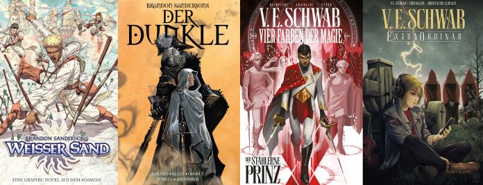 Panini präsentiert die mit den Fantasy-Beststeller-Romanen verbundenen Graphic-Novel-Reihen.