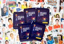 Frauen-WM Foto #23: Stickercollage mit Stickertütchen