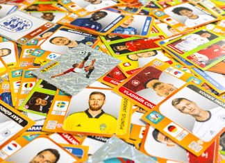 Aufleben beim Aufkleben