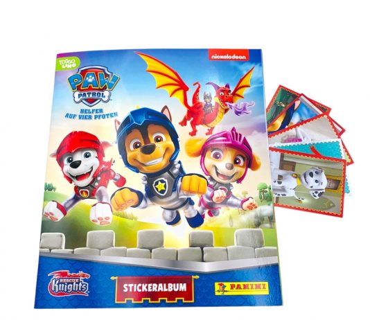PAW Patrol – zum 10. Geburtstag erhalten die heldenhaften Welpen in der neuen Stickerkollektion den Ritterschlag