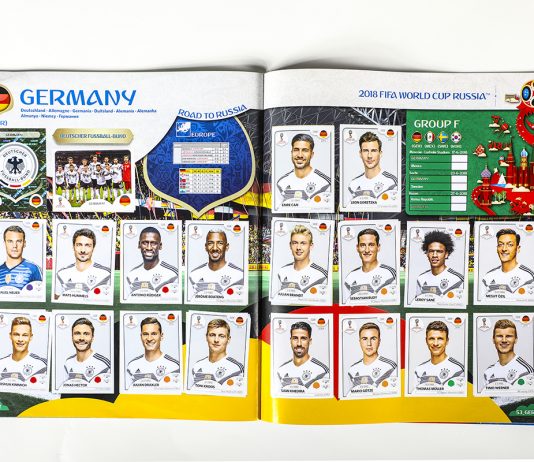 Panini WM-Album Innenseite Deutschland