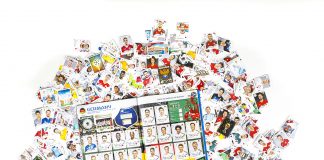 Panini Stickercollage – Deutsche Mannschafts-Seite